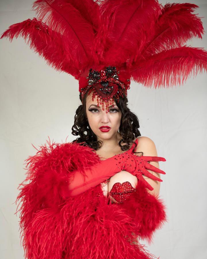 Red Feather Boas
