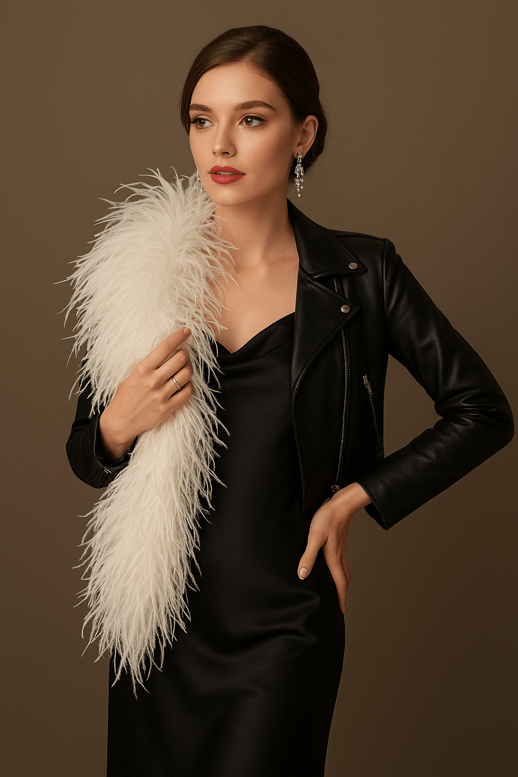 Styling Boas with Leather