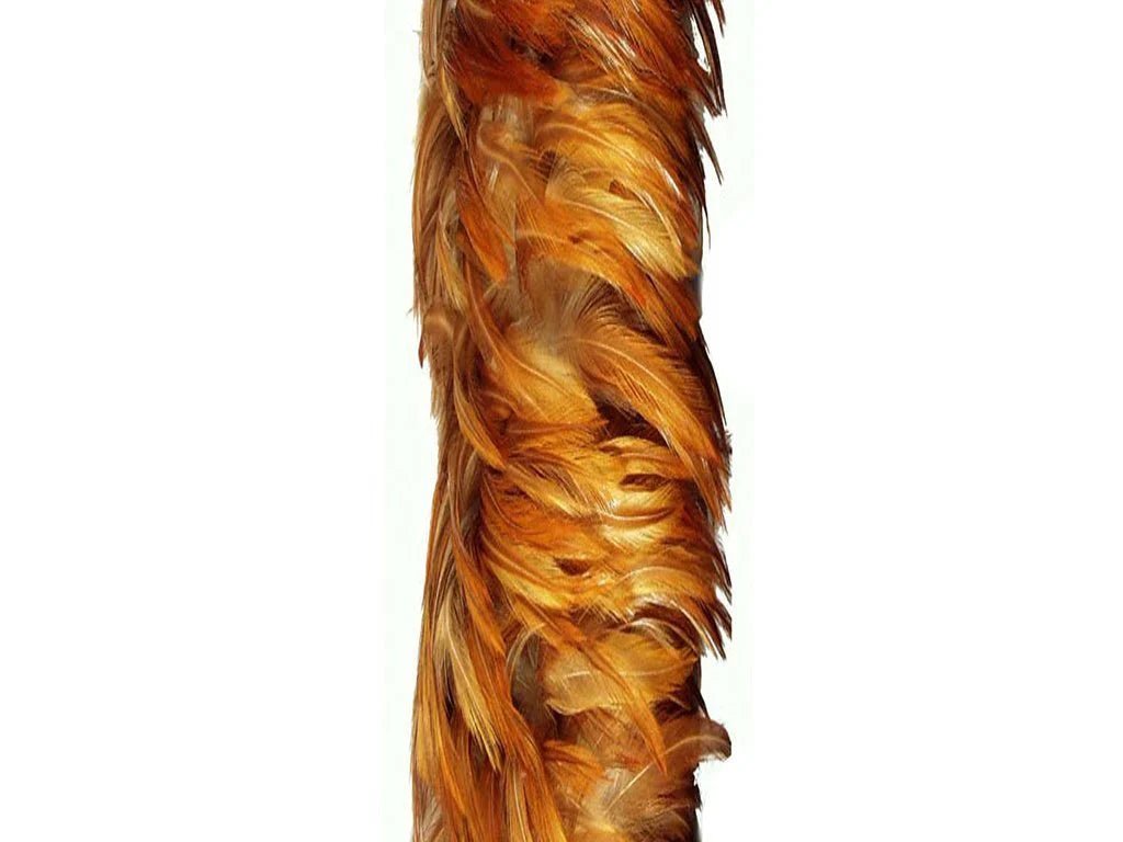 Rooster Hackle Ginger Boa
