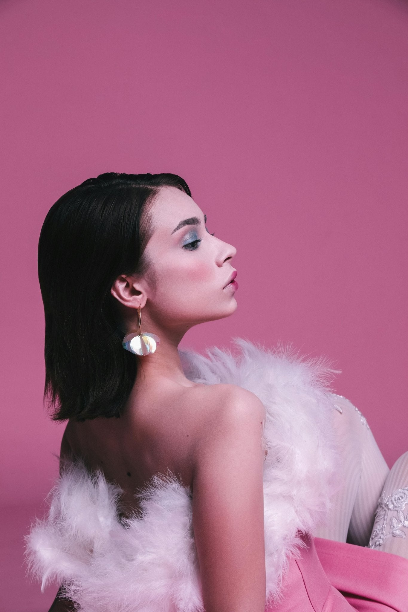 Woman in a Pink Dress