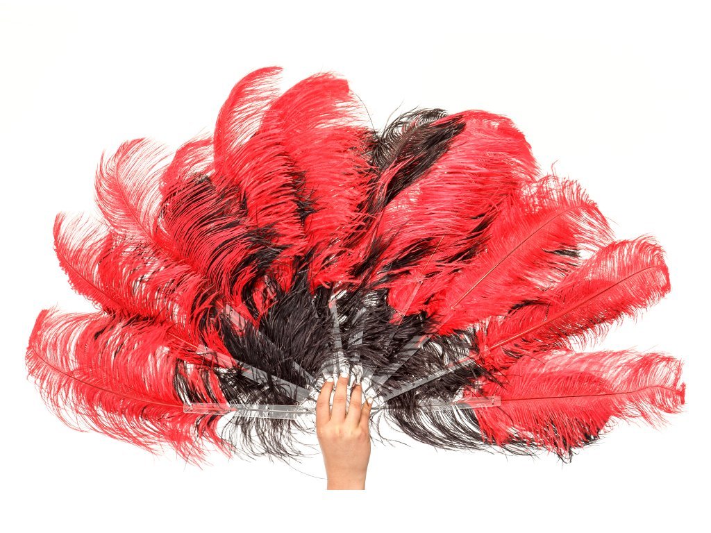 Tease Fan - Double Layer - Fancy Feather