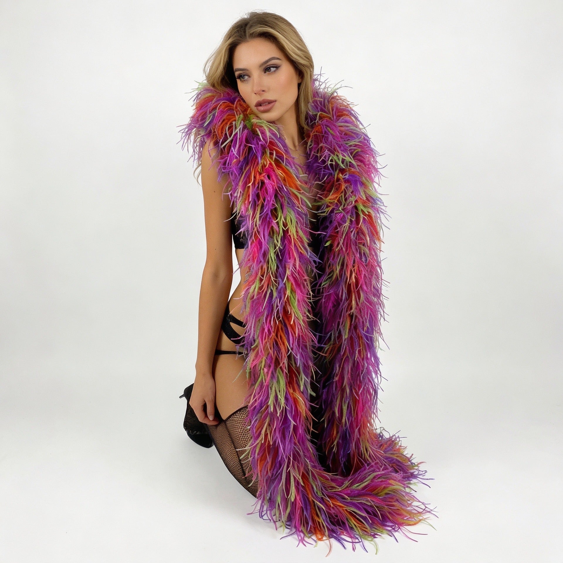 Ostrich Multi Color Boa