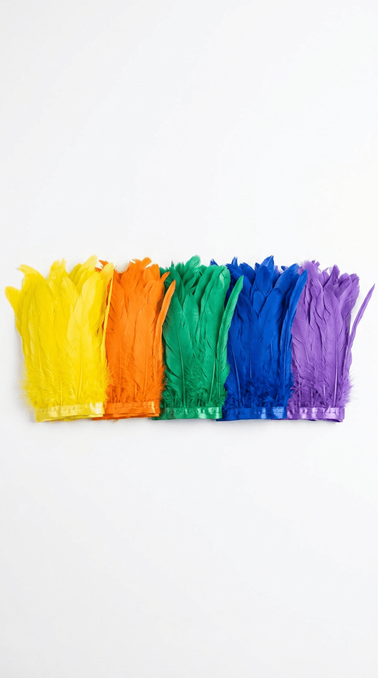 Strung Coque Tail Feather