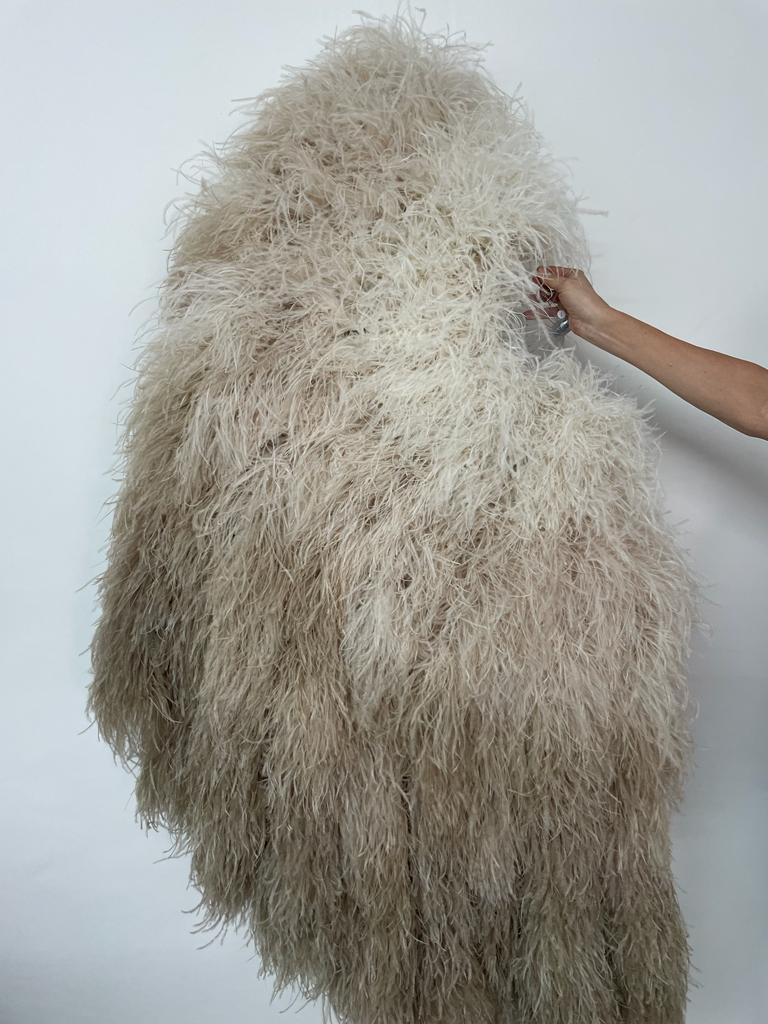Ostrich Boa Waterfall Fan (Fade & Ombre Dyed) - Fancy Feather