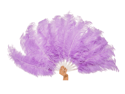 Value Burlesque Fan - Double Layer - Fancy Feather