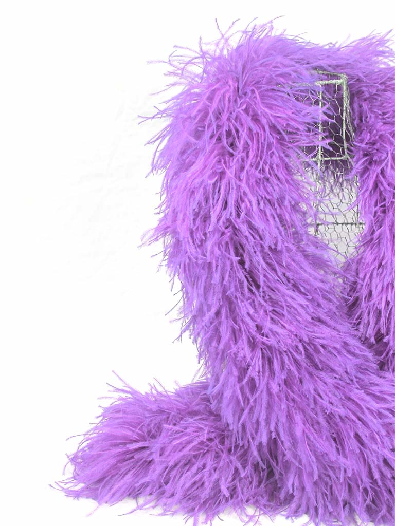 Purple feather boa