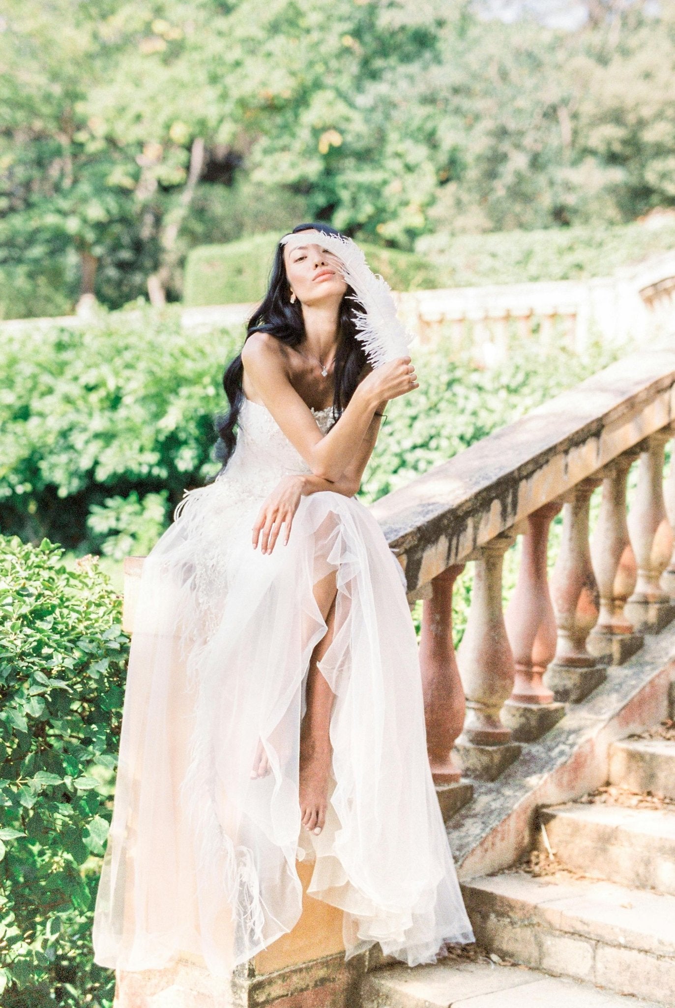 woman in fancy father dress