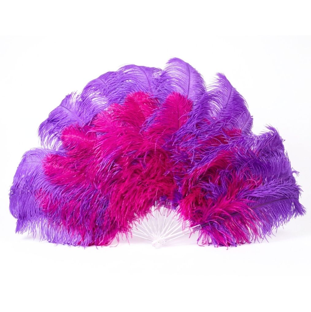 Glamour Burlesque Fan - Double Layer