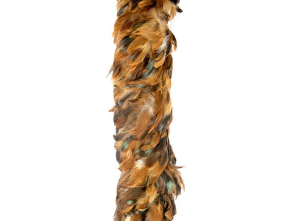 Rooster Schlappen Half Bronze Iridescent Boa - Fancy Feather