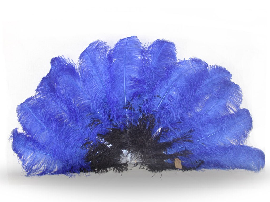 Fancy Burlesque Fan - Double Layer - Fancy Feather