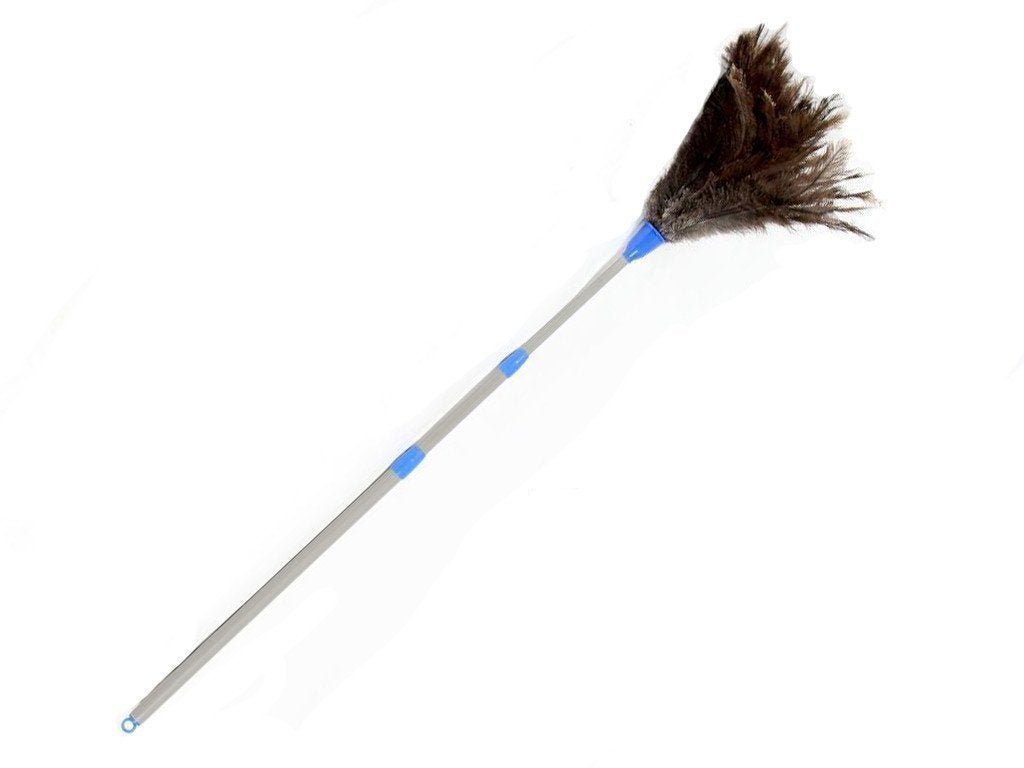 Telescoping Plastic Handle Ostrich Feather Duster - Fancy Feather