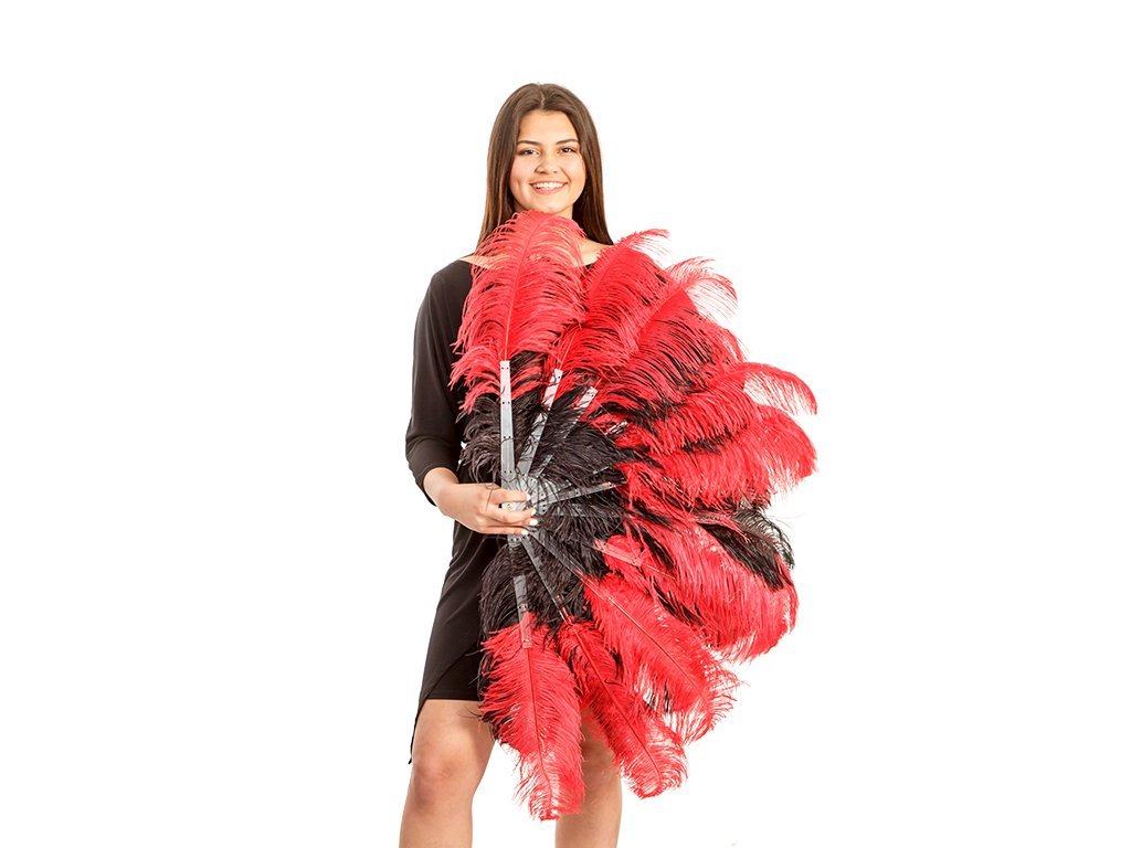 Tease Fan - Double Layer - Fancy Feather