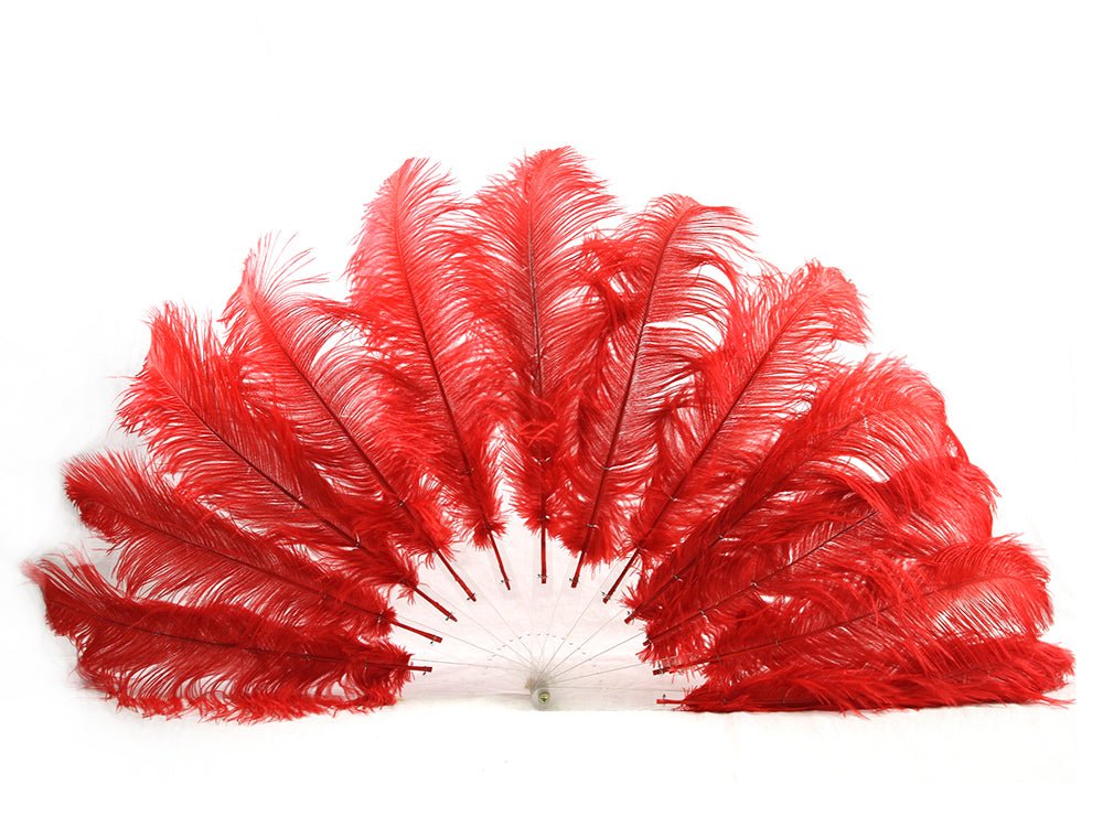 Economy Burlesque Fan - Single Layer - Fancy Feather