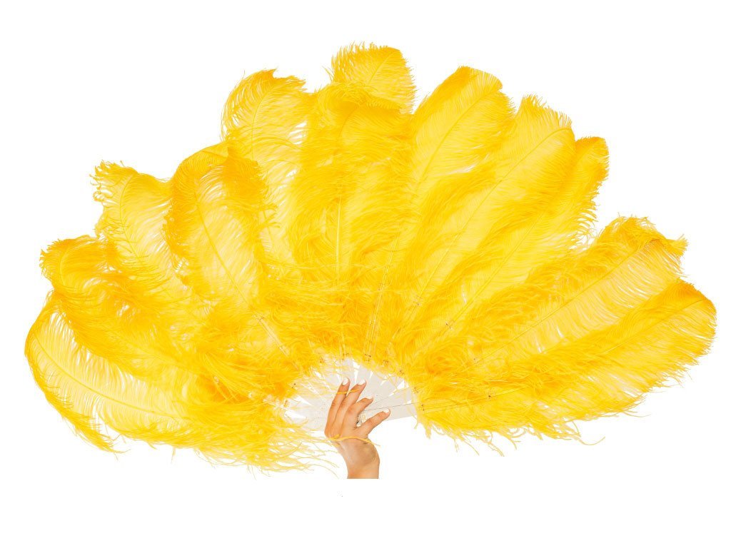 Fancy Burlesque Fan - Single Layer - Fancy Feather
