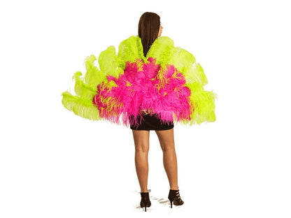 The Flirt Burlesque Fan - Double Layer - Fancy Feather