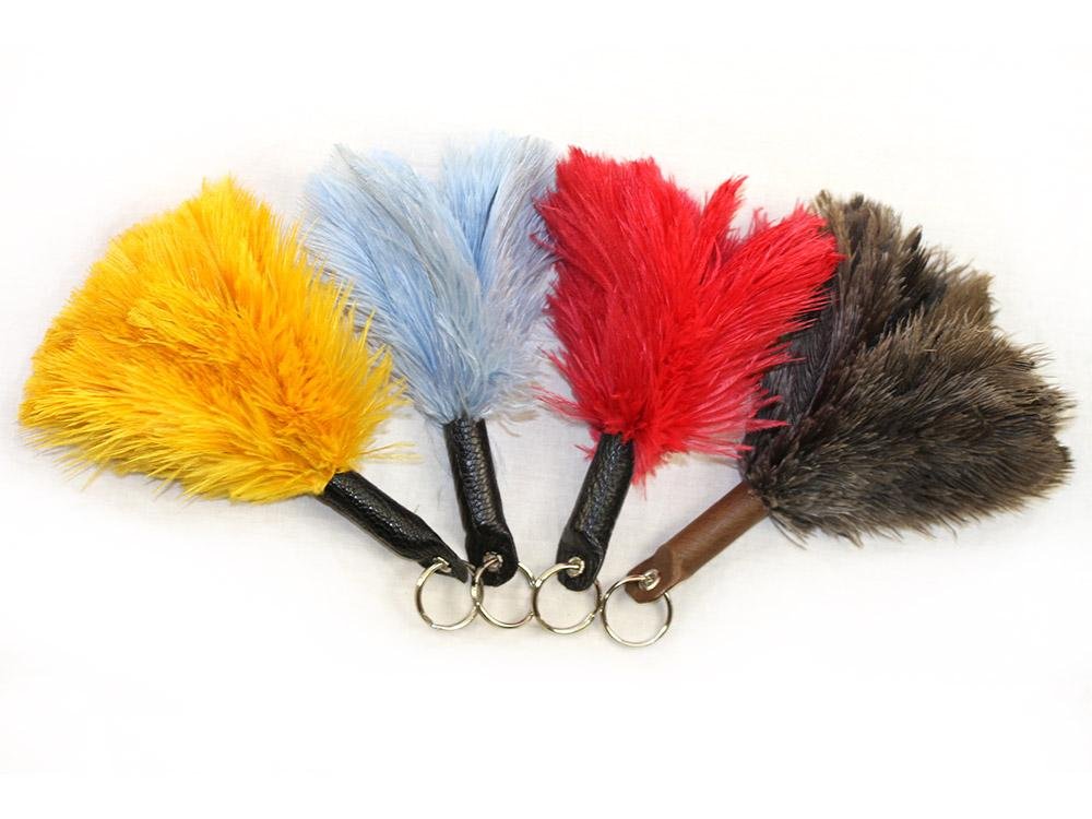 Ostrich Feather Keychains - Fancy Feather