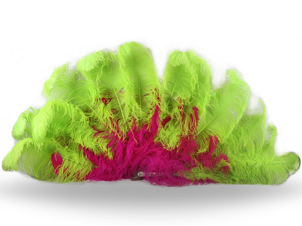 The Flirt Burlesque Fan - Double Layer - Fancy Feather