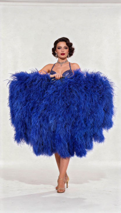 Ostrich Boa Fan (Tribute Waterfall Fan)