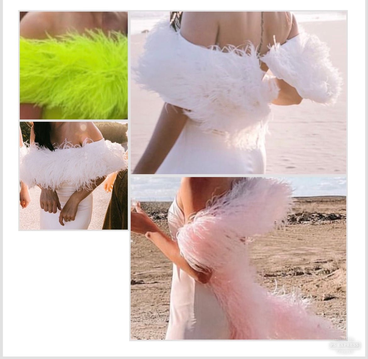 Ostrich Feather Boa Examples