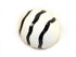 Decoupage Ostrich Egg Shell (Black Curly Stripes) - Fancy Feather