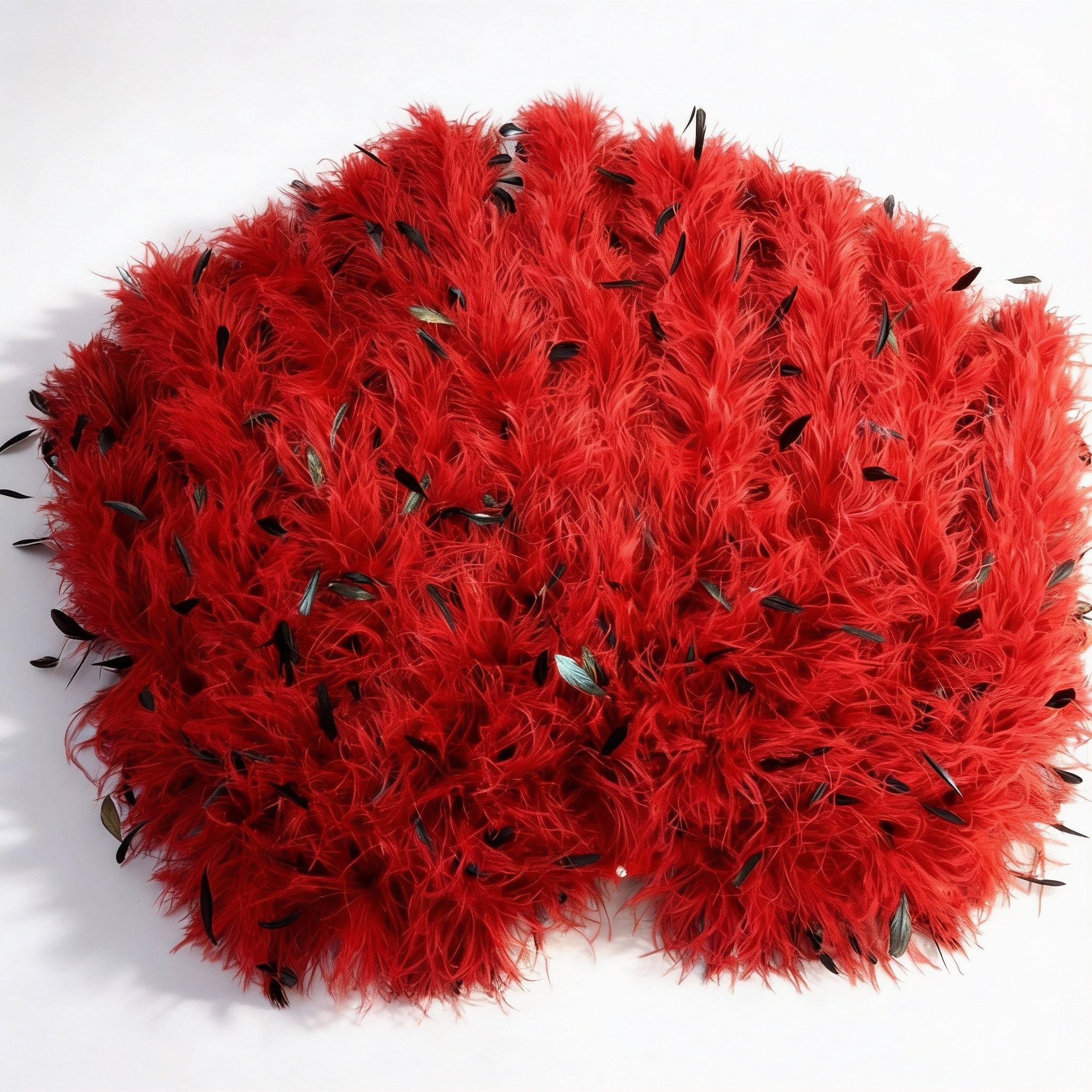 Petite Feather Boa - Waterfall  Fan with Coque