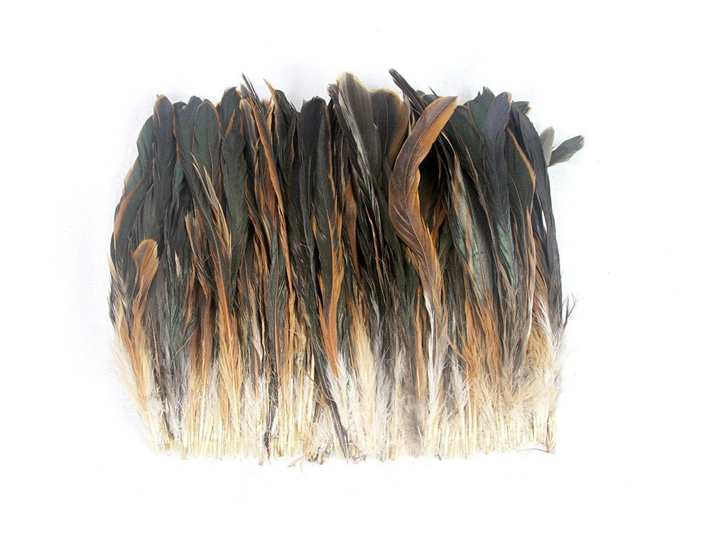 Coque Half Bronze Strung Feather Fringe - Fancy Feather