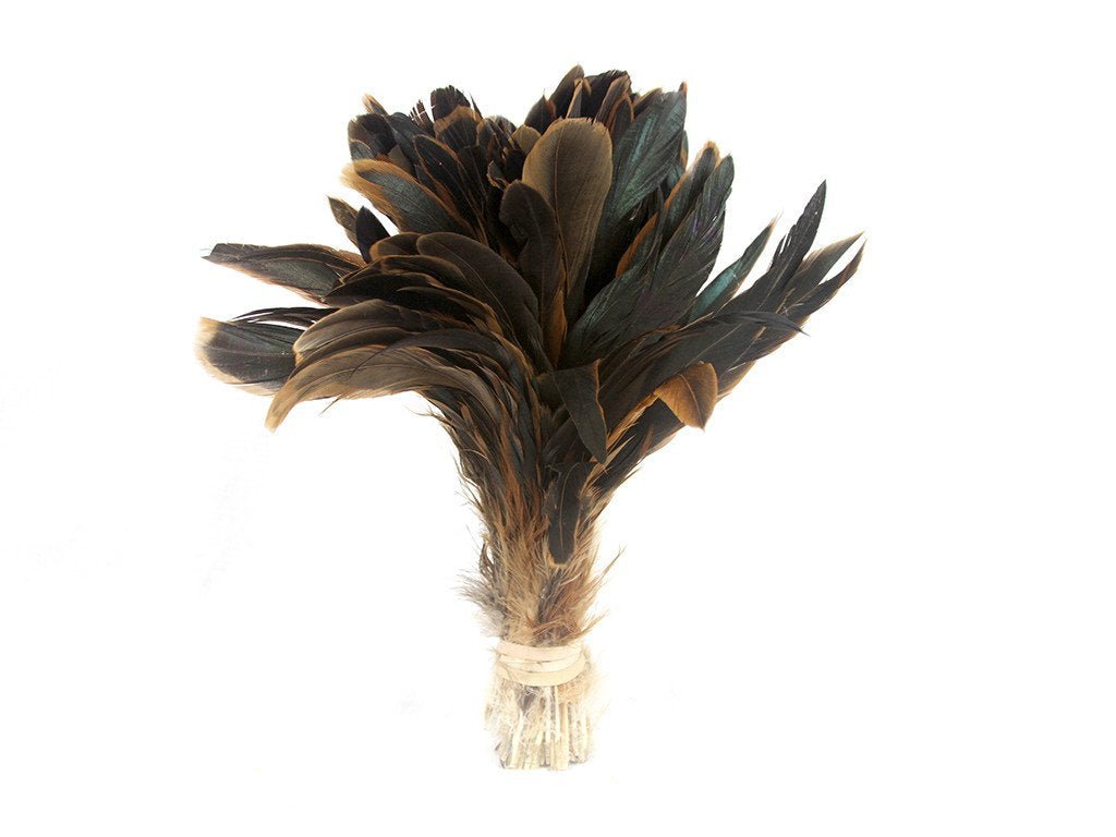 Coque Half Bronze Strung Feather Fringe - Fancy Feather