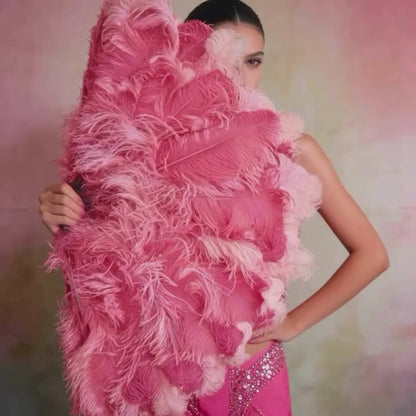 Glamour Burlesque Fan - Double Layer
